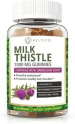 Milk Thistle Gummies – Liver Support & Detox with Dandelion Root – 1000mg – Vegan, Gluten-Free – 45 Day Supply – Keltico - Image 5