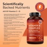 Nutravita Vitamin B Complex High Strength with Vitamin D + Vitamin C 500 Tablets for +1 Year of Supply, Energy-Yielding Metabolism - Reduction of Tiredness & Fatigue (EFSA) Made in The UK - Image 3