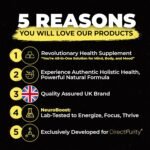 NeuroBoost™ 5 in 1 Wellness Gummies – Ashwagandha 500 mg, Shilajit 600 mg, Lion’s Mane 600 mg, Maca Root 100 mg & Vitamin D3 20 mg – 60 Count – Stress, Focus, Energy & Immune Support - Image 6