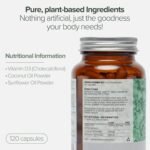 Botanycl Vegan Vitamin D3 - As Seen on Dragons’ Den - 2500 IU - 120 Capsules - 4 Month Supply - 100% Plant-Based from Lichen - Supports Hair, Mood, Immune Health & Bone Strength - Image 3