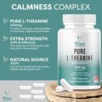 Vinco L-Theanine Supplement - 400mg x 120 High Strength L Theanine Capsules - 99%+ Purity - Supports Sleep & Relaxation - Non-GMO & Gluten Free - Made in The UK - Image 5