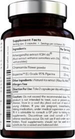 [Vital Haven] 100% Natural - Ashwagandha KSM-66 (600mg) + Chamomile (150mg) with Bioperine for Maximum Absorption - Premium Ingredients - Vegan Supplement - Ayurveda Indian Ginseng - Made in The UK - Image 3