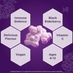 Sambucol Natural Black Elderberry Kids Chewable Teddies| Vitamin C | Immune Support Supplement | 60 tablets - Image 5