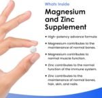 Magnesium Supplements 516mg - 120 Magnesium Tablets Supports Muscle Bone Health, Energy - High Strength Supplements Easy to Swallow Sleep Supplement (not Capsules) Vegan, UK Made - Image 3