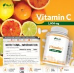 Nu U Nutrition - Vitamin C 1000mg - 180 Vegan Tablets - 6 Month Supply - High Strength Ascorbic Acid - Supports Immune System, Energy & Collagen Formation* (EFSA) - Made in The UK - Image 3