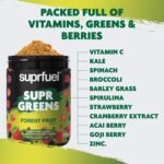 Suprfuel Supr Greens Powder - Forest Fruit 390g - Daily Greens Powder for Gut Health, Energy, and Vitality - Green Superfood Mix to Boost Your Well-Being - Image 3