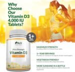 Vitamin D3 4000 IU - 400 Vegetarian Tablets - 13 Month Supply - High Strength 100 mcg Vitamin D - Immune System, Bone and Muscle Function Support - Made in The UK - Nu U Nutrition - Image 4