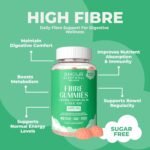 Fibre Gummies – 4g High Fibre Supplements | Gut Health & Digestion System Support | Vegan, Gluten-Free, Sugar-Free | Inulin, Calcium, Vitamin D3, B6 & Folic Acid | 1 Month Supply | Peach Flavour - Image 3