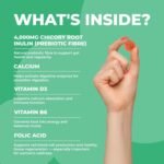 Fibre Gummies – 4g High Fibre Supplements | Gut Health & Digestion System Support | Vegan, Gluten-Free, Sugar-Free | Inulin, Calcium, Vitamin D3, B6 & Folic Acid | 1 Month Supply | Peach Flavour - Image 4