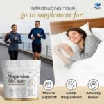 Physis Magnesium Glycinate 400mg Daily | High Absorption Vegan Capsules for Sleep, Mood & Muscle Support | Non-Laxative, Natural Mineral | Relaxation, Stress & Anxiety Relief | 60 x Chelated Capsules - Image 3