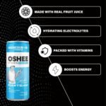 Oshee Vitamin Energy Formula with Magnesium 250ml (Pack of 6) – Tropical fruits flavour sparkling drink with addition of magnesium and vitamins. Pasteurized. - Image 4