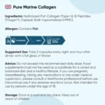 Pure Marine Collagen Supplements for Women & Men - 1200mg per Serving - 120 Capsules (Not Powder) - 2 Months Supply - Highly Bioavailable Type 1 & 3 Hydrolysed Collagen Capsules - Image 6