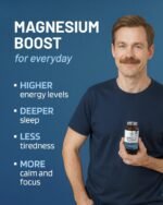 Magnesium Glycinate High Strength 1500mg - High Absorption, Easy to Digest - UK Made Supplement for Sleep & Energy - Mag Bisglycinate with Vitamin B6 Tablets - 300mg Elemental Magnesium - 60 Capsules - Image 3