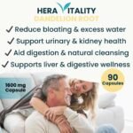 Dandelion Root Capsules 1600mg 4:1 Extract – High Strength Vegan Supplement | Detox, Cleanse & Water Balance Support | Made in UK by HERA VITALITY (90 Capsules) - Image 3