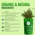 Organic Super Greens Powder | Ultimate Green Blend of 6 Super Greens & Superfood Powder | 155 Grams - 33 Servings | Removes Toxins & Boost Energy | Gluten-Free, Vegan & Soil Association Certified - Image 3