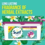 Surf Herbal Extracts 3 in 1 Capsules Washing Capsules even more fragrance* for brilliantly clean laundry every time 3x 27 capsules (81 washes) - Image 6