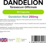 Lindens - Dandelion 250mg - 60 Capsules - UK Made - High Strength Powdered Dandelion Root, Taraxacum Officinale - Traditional Herbal Supplement - GMP - Letterbox Friendly, Vegan - Image 3