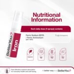 BetterYou Iron Supplement, Fast Acting Iron 5mg Liquid Oral Spray for Women and Men, Supports Energy & Immune System, Gentle on Stomach, Natural Pomegranate Flavor, 25ml - Image 4