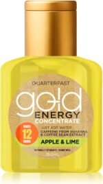 QUARTERPAST Gold Drink Energy Concentrate. Just Add Water. Quick Easy Alternative to Traditional Energy Drinks. One Bottle Makes 12 Drinks.(360ml, Apple & Lime) - Image 3