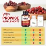 Triple Strength Cranberry 30,000mg Added with Vitamin C - 180 Vegan Tablets I UTI Support for Women I Easy to Swallow Tablets I Made in The UK by Prowise Healthcare - Image 5