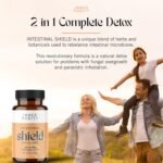 Intestinal Shield - Candida & Antimicrobial Cleanse, Natural Colon Detox Support with Wormwood, Black Walnut, Cloves, Grapefruit Seed Extract & More, 100% Herbal, 90 Capsules - Image 3