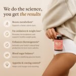 Metabolism Booster & Thermogenic Fat Burner | Natural Weight Loss Support & Appetite Suppressant for Women | Green Tea Extract, L-Carnitine, Caffeine, Cayenne, Chromium | Burn Belly Fat & Boost Energy - Image 3