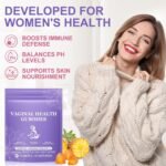 Premium Feminine Balance Gummies - 60PCS Hawaiian Pineapple Flavor, Women’s Health PH Levels Gummies for Women of All Ages, Support Women’s Health & Wellness - Immune Support - Vegan & Gluten-Free - Image 5