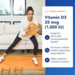 Pure Encapsulations Vitamin D3 1,000 IU - Hypoallergenic Vitamin D Supplement - Immune System, Bone and Muscle Function Support - 120 Capsules - Image 4