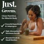 JUST Greens Powder 150g Superfood Supplement for Gut Health, Detox, Energy, Bloating Relief and Weight Loss, Supergreens Packed with Fibre, Protein, Collagen & Vitamins - Image 4