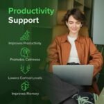 L-Theanine 250 mg + Caffeine 100 mg – Smooth & Balanced Energy – Focus, Productivity & Mental Clarity – High Strength Supplement – 60 Vegan Capsules – RAW Powders - Image 4