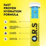 O.R.S Hydration Tablets - Lemon, Pack of 1 | Winter Electrolytes for Dehydration, Sports & Travel Recovery Drinks | Oral Rehydration Salts for Electrolyte Replacement | Vegan, Gluten-Free, Low Calorie - Image 3