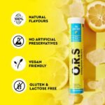 O.R.S Hydration Tablets - Lemon, Pack of 1 | Winter Electrolytes for Dehydration, Sports & Travel Recovery Drinks | Oral Rehydration Salts for Electrolyte Replacement | Vegan, Gluten-Free, Low Calorie - Image 4