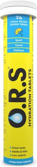 O.R.S Hydration Tablets - Lemon, Pack of 1 | Winter Electrolytes for Dehydration, Sports & Travel Recovery Drinks | Oral Rehydration Salts for Electrolyte Replacement | Vegan, Gluten-Free, Low Calorie - Image 5