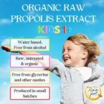 Organic RAW Propolis Spray for Kids 1+ - Alcohol-Free Pure Unpasteurised Natural Bee Propolis Liquid for Sore Throat Relief, Children Immune Support, Immunity Supplement for Kids (20ml) - Image 3