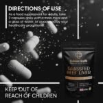 Grass-Fed Beef Liver Capsules | 1000mg Freeze-Dried Bovine Liver | Supports Energy, Immunity, Metabolism & Vitality | 120 Capsules | High Protein Nutrient-Dense Superfood | Non-GMO | Made in UK - Image 4