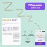 NEUBRIA Drift Sleep Supplement - Night-Time Formula Multivitamin for Adults & Botanical Sleep Blend with Lemon Balm, Hops, Chamomile, Saffron, L-Tryptophan & Magnesium – 30 Capsules - Image 7