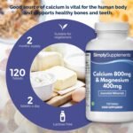 Calcium & Magnesium Tablets | Supports Bone Health, Muscle Function & Reduces Tiredness | Vegan & Vegetarian Friendly | 180 Tablets = 6 Months' Supply | GMP Certified & Made in UK - Image 4