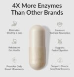 BiOptimizers MassZymes | Digestive Enzyme Supplement for Better Absorption | Relief from Bloating, Constipation, and Gas for Men & Women | Contains Lipase, Amylase & Bromelain | 120 Capsules - Image 3
