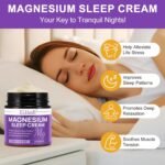 Magnesium Sleep Cream - Natural Sleep Aid with Magnesium, Lavender, and Chamomile - Relieves Stress, Soothes Muscles, and Promotes Deep Restful Sleep - Image 3