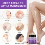 Magnesium Sleep Cream - Natural Sleep Aid with Magnesium, Lavender, and Chamomile - Relieves Stress, Soothes Muscles, and Promotes Deep Restful Sleep - Image 4