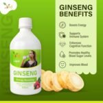 Ved Ginseng Liquid Food Supplement (500 ml) - with Siberian & Panax Ginseng - Supports Energy and Vitality - for Improved Concentration. - Image 5