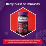 Sambucol Natural Black Elderberry Extra Defence Menthol Gummies |Vitamin A | Vitamin C | Vitamin D | Zinc |Advanced Immune Support Supplement| 30 Gummies - Image 6