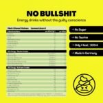 HOLY Energy Gaming Booster Flavour Powder | 50 portions with NewCaff & Green Tea Extract | Focus Booster - Focus Drink | Vegan with 100% natural fruit flavours (350 grams, Lemon Lizard) - Image 3