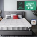 Mattress Topper Kingsize Bed 10cm, Extra Deep Quilted Microfiber Topper for Cloudlike Comfort with Extra Warmth & Breathable Support, Fluffy Design & Secure Elastic Straps for Better Sleep - Image 3