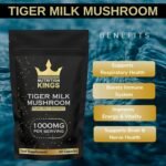 Tiger Milk Mushroom – Lung & Immune Support Supplement – Vegan Herbal Blend with Functional Mushrooms – 60 Vegan Capsules – by Nutrition Kings - Image 3