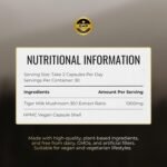 Tiger Milk Mushroom – Lung & Immune Support Supplement – Vegan Herbal Blend with Functional Mushrooms – 60 Vegan Capsules – by Nutrition Kings - Image 6