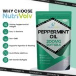 Nutrivolv Peppermint Oil 200mg | 120 Softgels | Fast Stomach & Bowel Relief | Healthy Digestion Support | Natural Peppermint Oil | Gelatine Capsules for Bloating, IBS, Gas, Nausea & Indigestion - Image 3