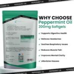 Nutrivolv Peppermint Oil 200mg | 120 Softgels | Fast Stomach & Bowel Relief | Healthy Digestion Support | Natural Peppermint Oil | Gelatine Capsules for Bloating, IBS, Gas, Nausea & Indigestion - Image 4