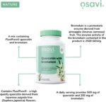 Osavi Quercetin with Bromelain – 60 Vegan Capsules | FlaviPure® Quercetin Extracted from Japanese Pagoda Tree & Bromelain from Pineapple | Supports Antioxidant Defense & Immune Health - Image 4
