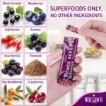 Super Berry Powder - 5g Travel Sticks, 50 Packets Individually Wrapped - Immune Support - Food Supplement - Superfood Berries - Smoothie Mix for Shakes - Healthy Boost for Detox Juice - by NextGenU - Image 3
